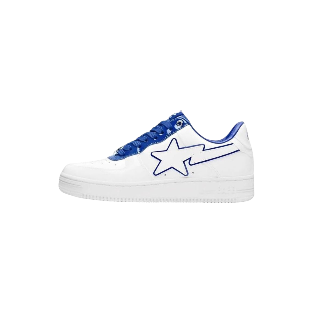Bape Sta Patent Leather White Blue
