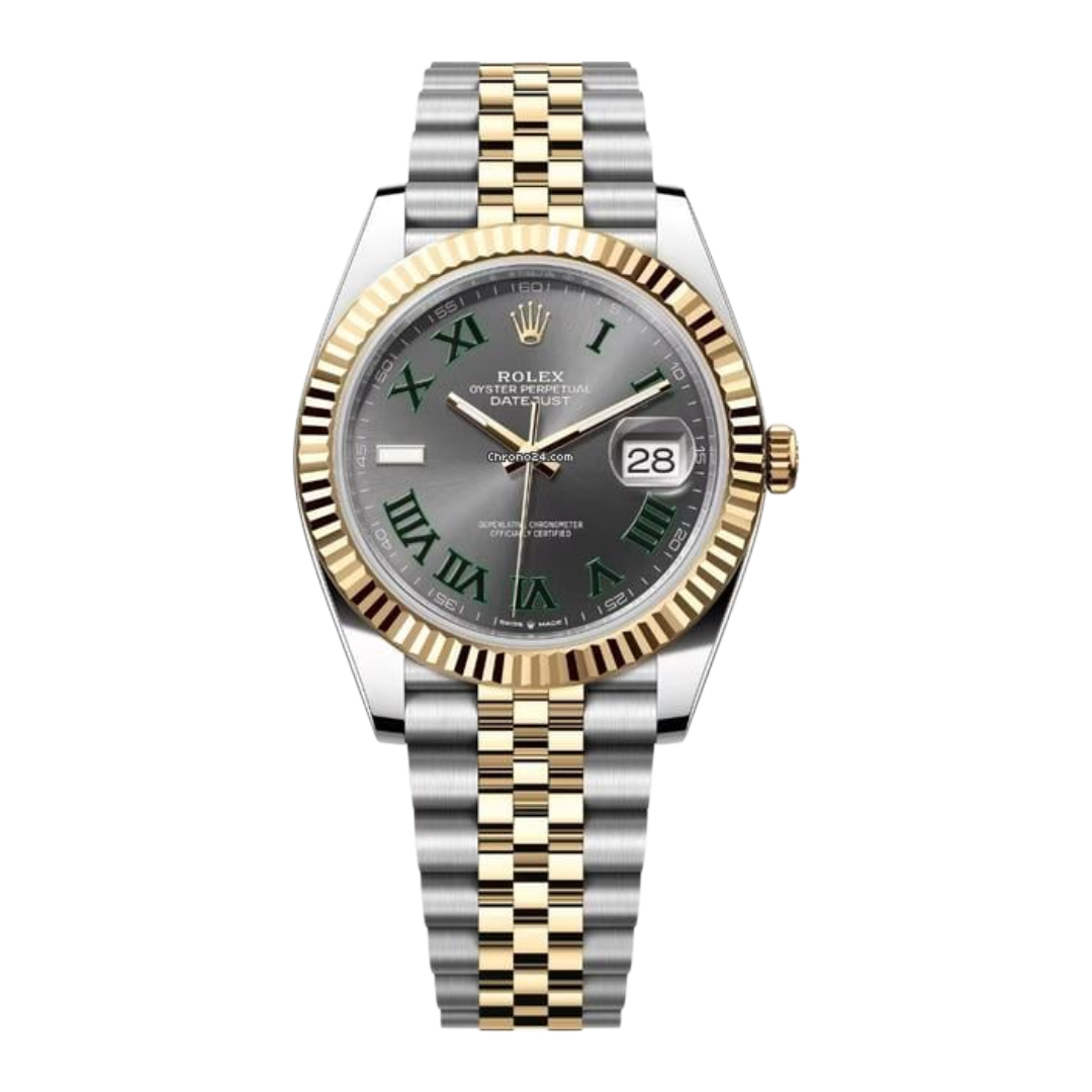 Rolex Datejust 36 Wimbledon Dial Yellow Gold & Steel Jubilee Bracelet