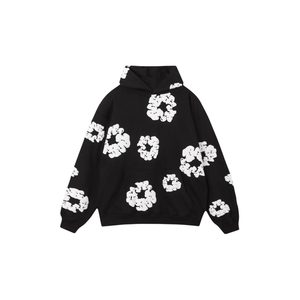 DENIM TEARS HOODIE Black White