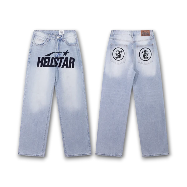 Hellstar Flare Black Wash Jeans