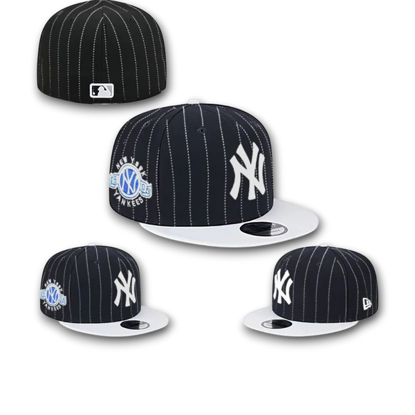 New York Yankees Navy Throwback Pinstripes New Era 59FIFTY