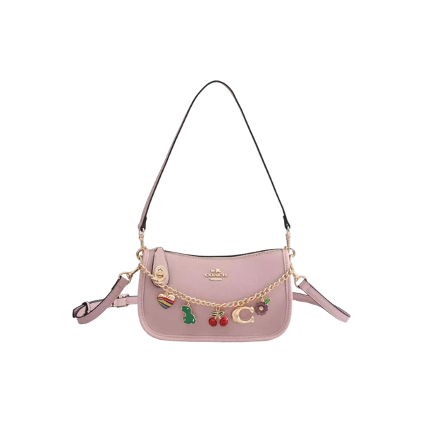 Coach pink Charm Chain Shoulder Bag