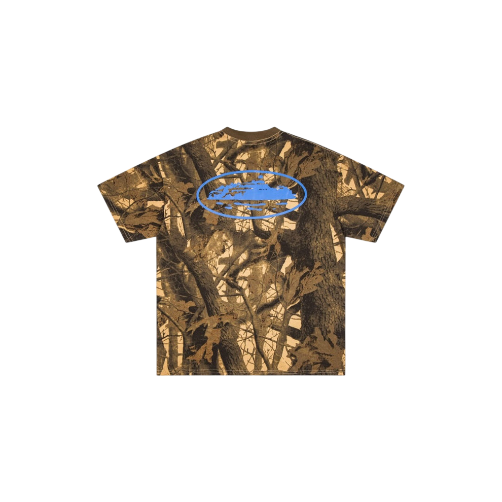 Corteiz Island Puff Print Tee Forest Camo