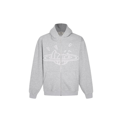 BROKEN PLANET ZIP UP AND PANTS SET GREY