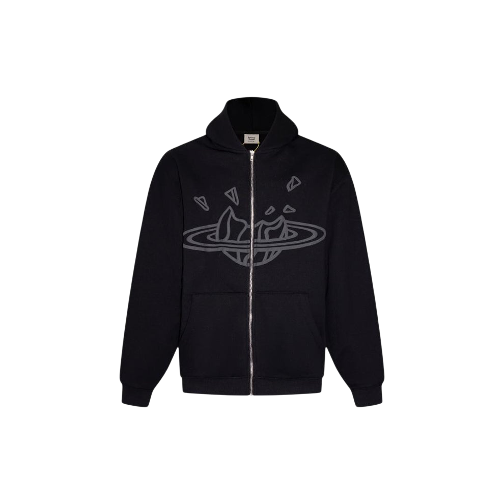 BROKEN PLANET ZIP UP AND PANTS SET BLACK