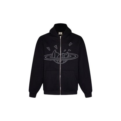 BROKEN PLANET ZIP UP AND PANTS SET BLACK