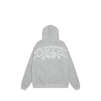corteiz zip up grey