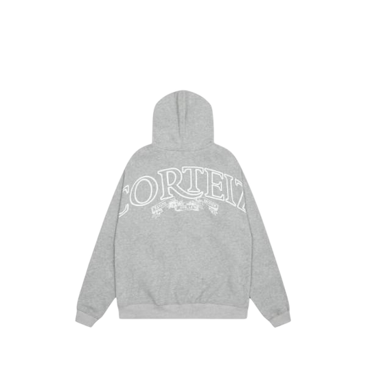 corteiz zip up grey