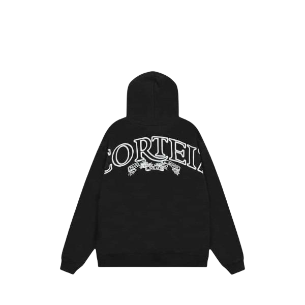 corteiz zip up black