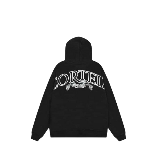 corteiz zip up black