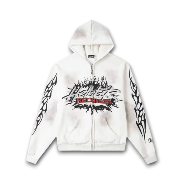 HELLSTAR Printed zip-up Hoodie