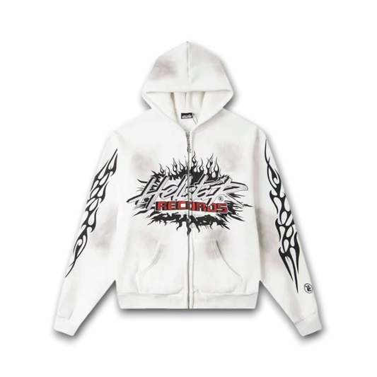 HELLSTAR Printed zip-up Hoodie
