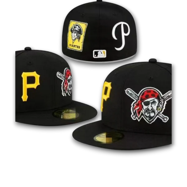 Men's Pittsburgh Pirates New Era Black Patch Pride 59FIFTY