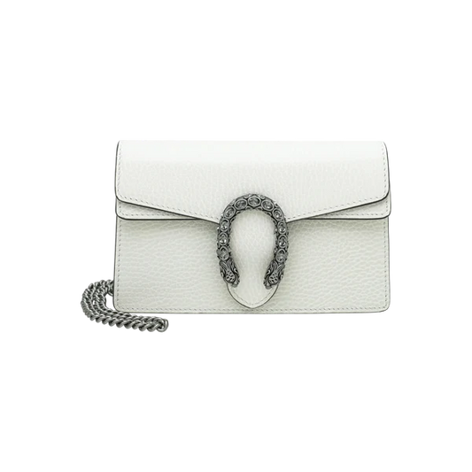 Gucci White Dionysus Super Mini Bag