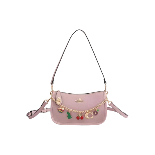 Coach pink Charm Chain Shoulder Bag