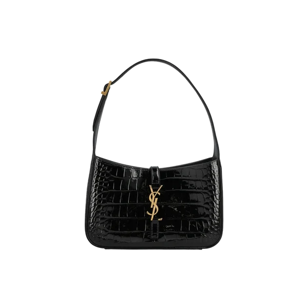 Saint Laurent Le 5 à 7 crocodile-effect Shoulder Bag