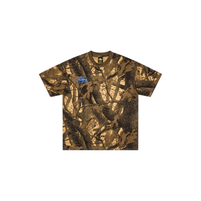 Corteiz Island Puff Print Tee Forest Camo