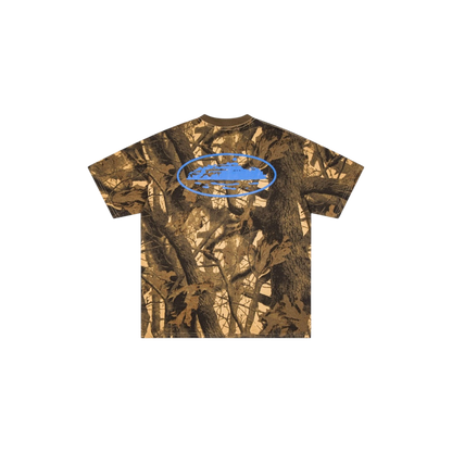 Corteiz Island Puff Print Tee Forest Camo