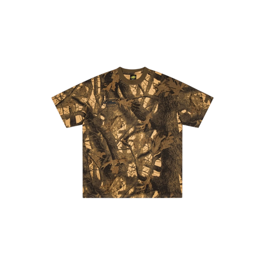 Corteiz Island Puff Print Tee Forest Camo