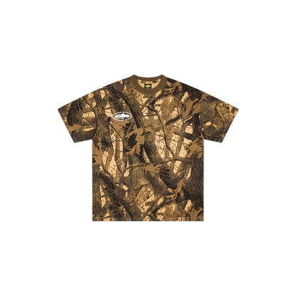 Corteiz Island Puff Print Tee Forest Camo