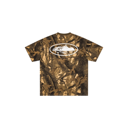 Corteiz Island Puff Print Tee Forest Camo